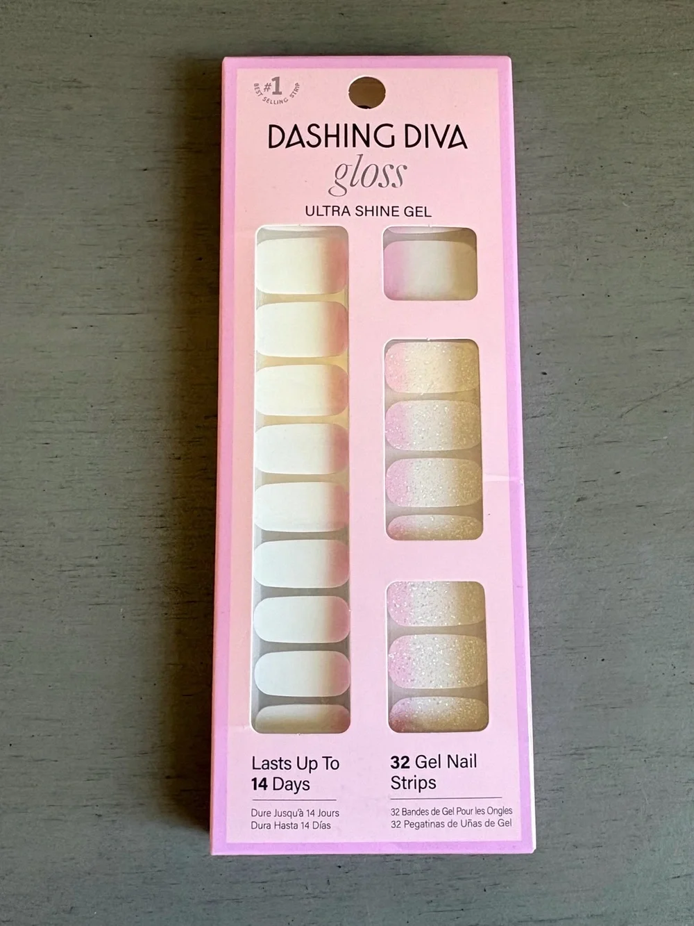 Dashing Diva Gloss Gel Nail Strips Multiple Pack - Desert Quartz, Strawberry NEW